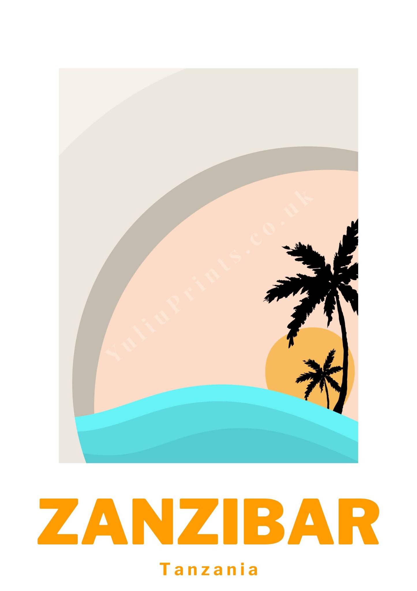 Sunset at Spice Island Print