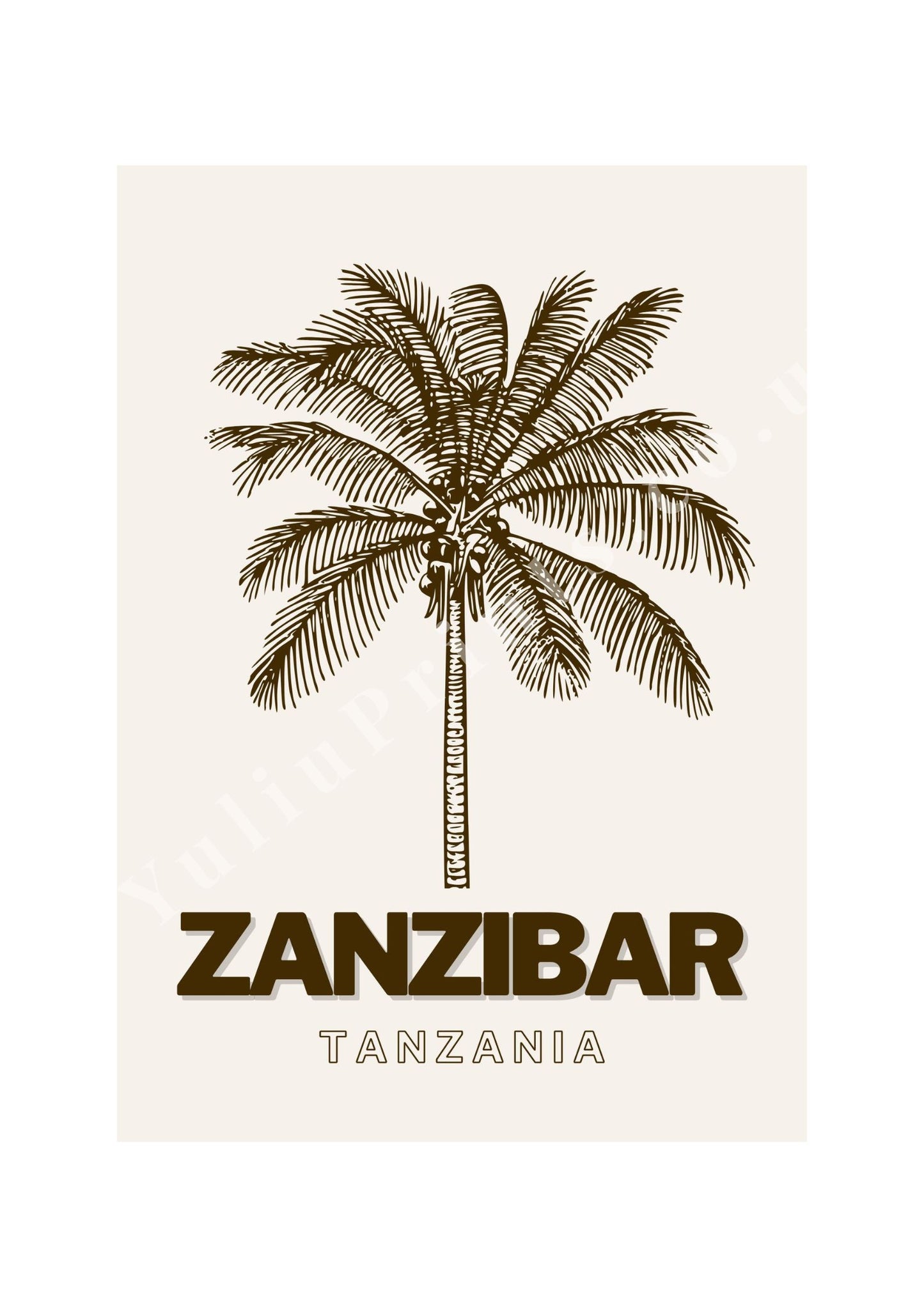 Palm of Zanzibar Print